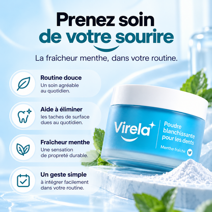 Poudre blanchissante pour les dents